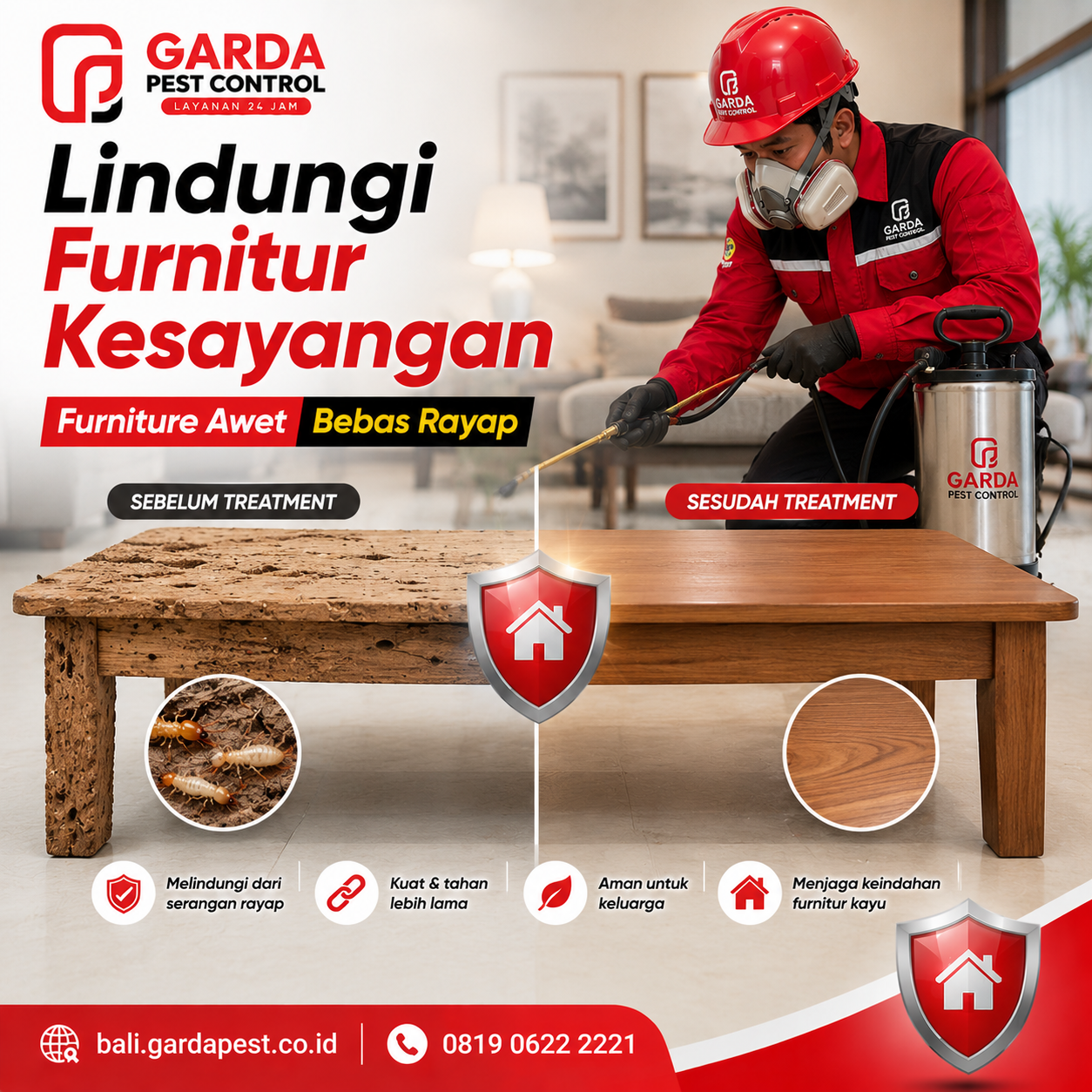 Jasa Pembasmi Rayap Terdekat Bali: Cegah Kerusakan Parah Hari Ini!