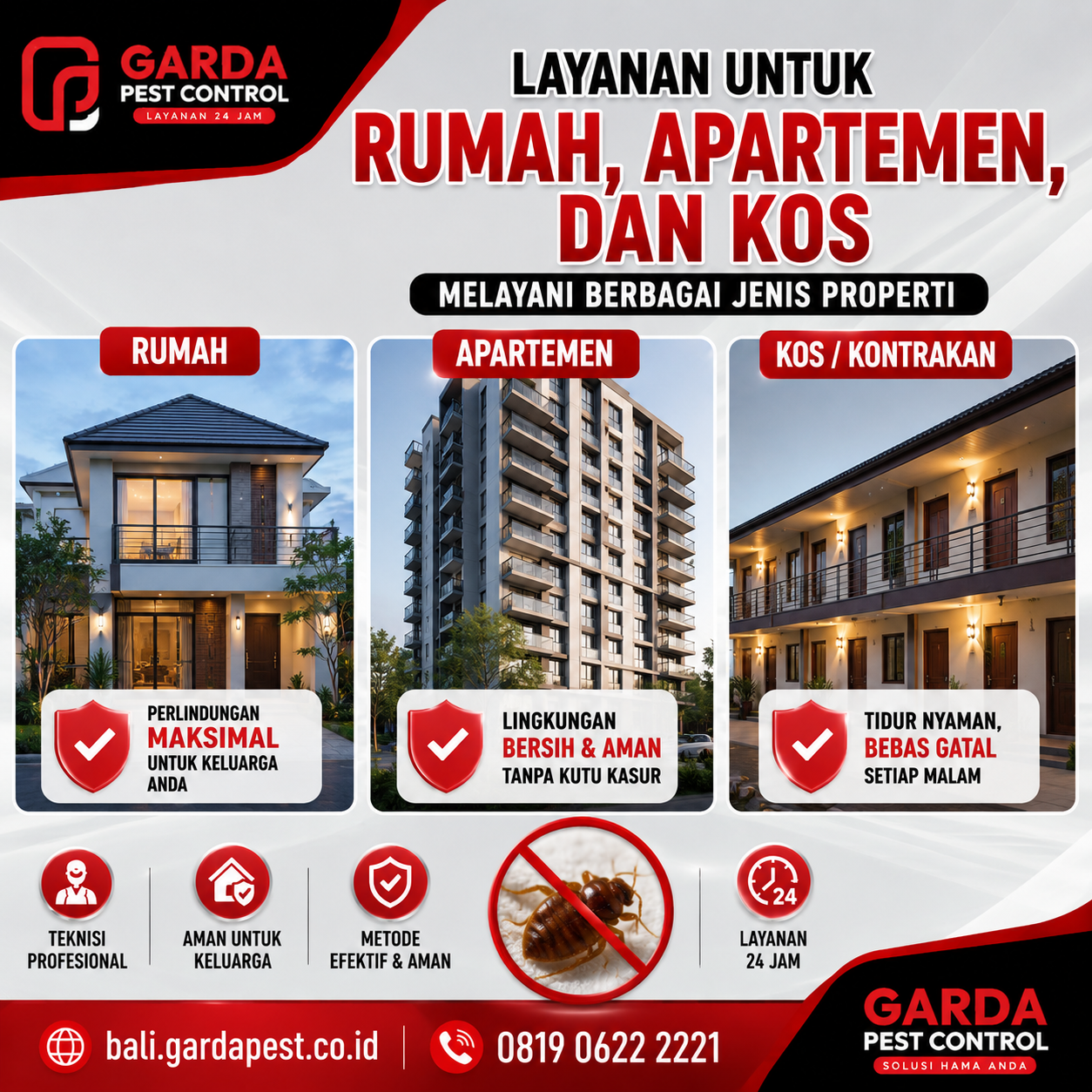 Layanan Pembasmi Kutu Kasur untuk Hotel dan Villa di Bali: Jaminan Ketenangan Pengelola dan Tamu