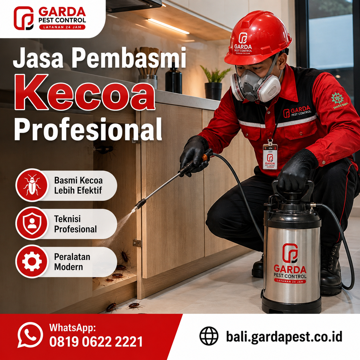 Jasa Pembasmi Kecoa Bali Tepercaya