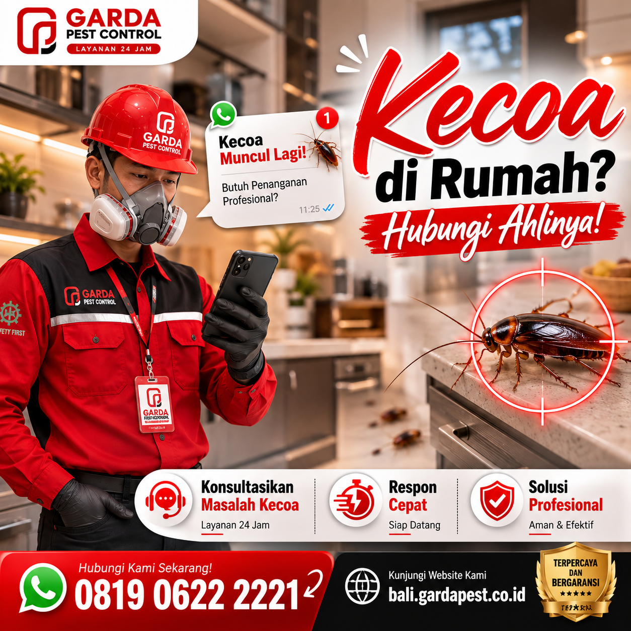 Panduan Lengkap Persiapan Rumah Sebelum dan Sesudah Treatment Kecoa untuk Hasil Maksimal