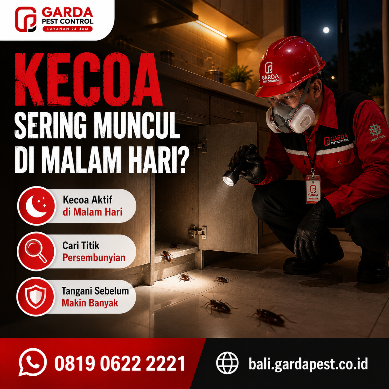 Harga Jasa Pembasmi Kecoa di Bali Terbaru 2026