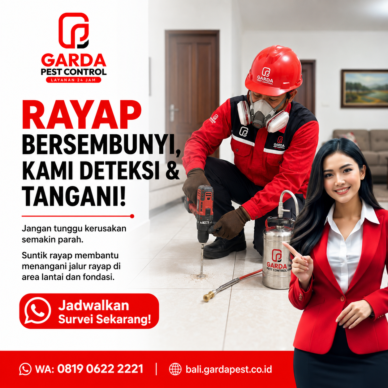 Biaya Jasa Anti Rayap per Meter Lari di Bali dan Cara Menghitungnya
