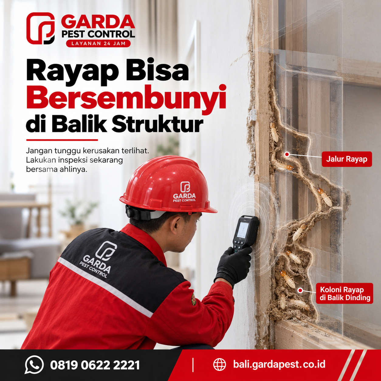 Jasa Anti Rayap Pra konstruksi Pondasi di Bali Terbaik dan Bergaransi